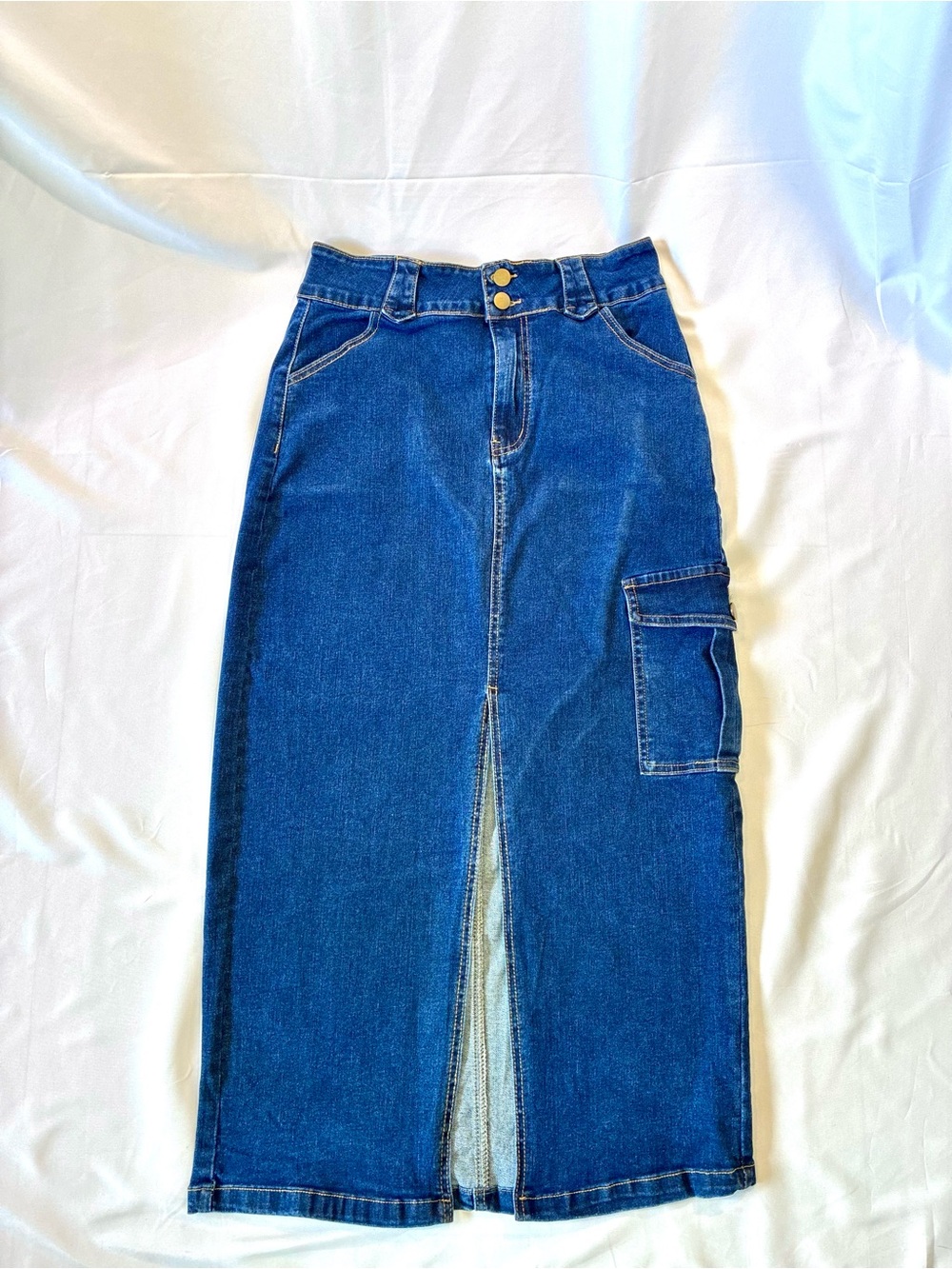 Ettelo Denim Collection Maxi Skirt